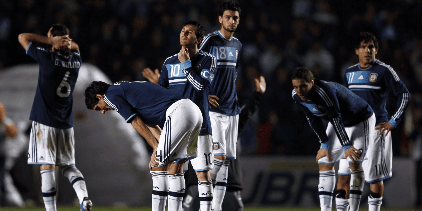 No le fue bien con el equipo absoluto de la Albiceleste, aunque consiguió una medalla olímpica en 2008