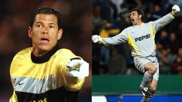 Óscar Córdoba y Roberto Abbondanzieri.