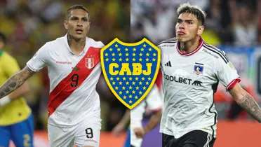 Paolo Guerrero y Carlos Palacios.