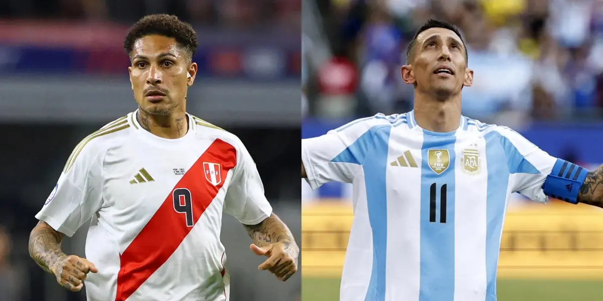 Paolo Guerrero y Di María en sus selecciones.