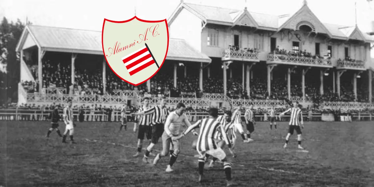 Partido de Alumni en la era amateur del fútbol argentino