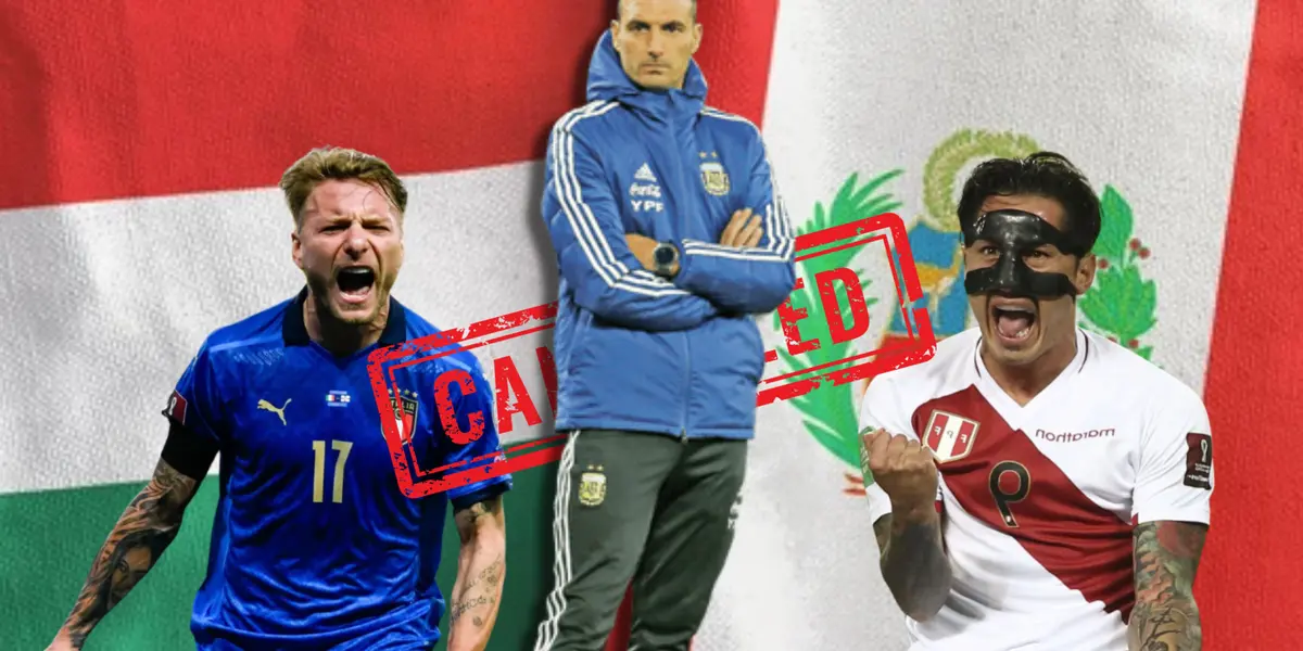 Perú canceló su amistoso con Italia y se abre una puerta para Argentina