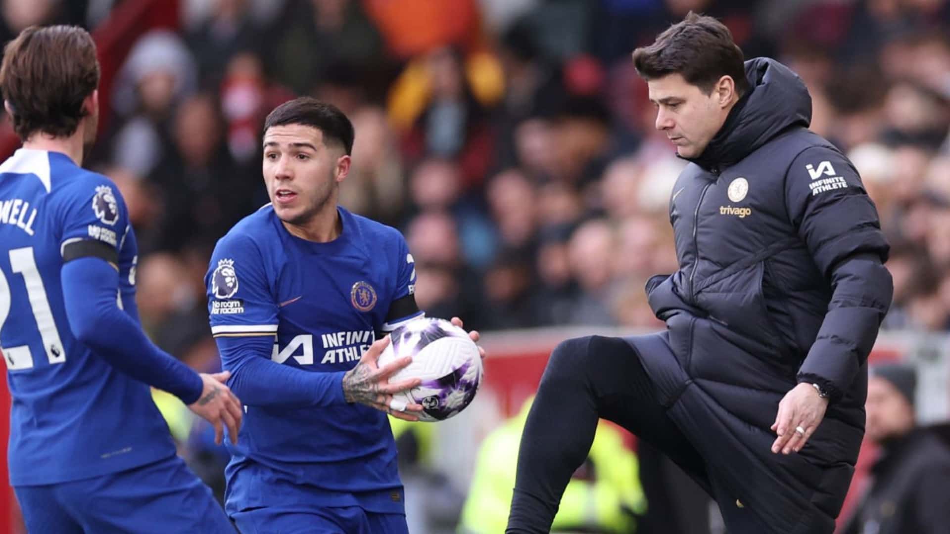 Pochettino le dio un golpe bajo a Enzo Fernández en el empate de Chelsea