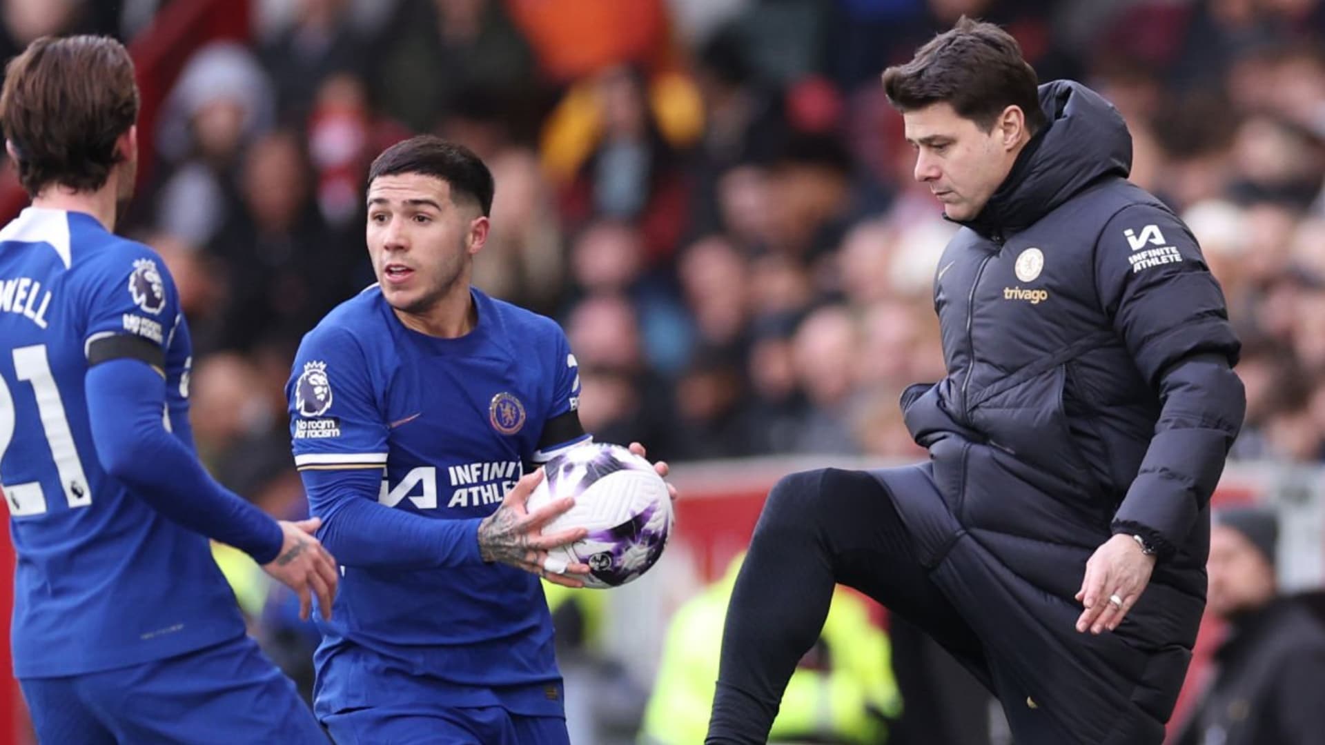 Pochettino le dio un golpe bajo a Enzo Fernández en el empate de Chelsea