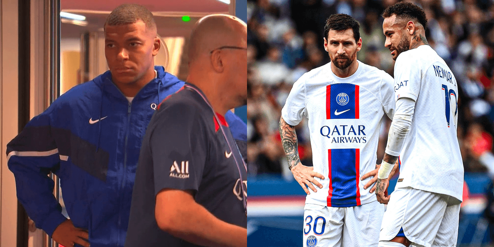 Previo al partido entre PSG y Brest, el galo se mostró distante de las estrellas sudamericanas