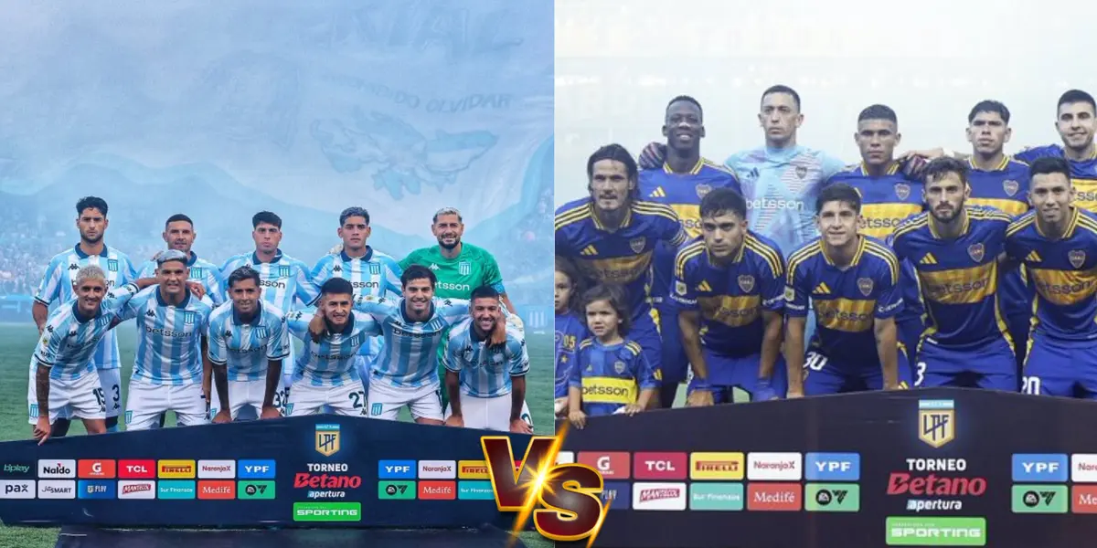 Racing Club vs Boca Juniors Jornada 4 Apertura Torneo Betano / X