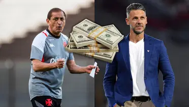 Ramón Díaz junto a Demichelis.