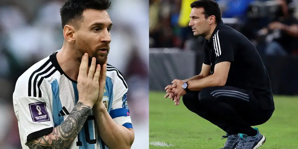Revelan un cortocircuito entre Messi y Scaloni