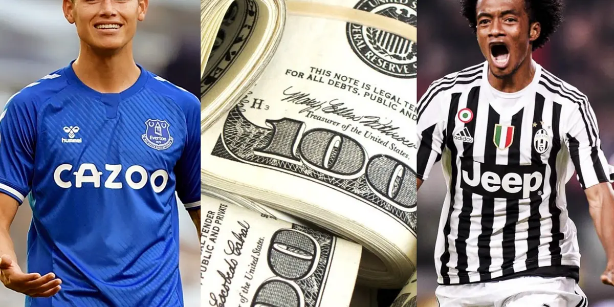 Revelaron los sueldos de los colombianos y mientras en Colombia el sueldo básico es 877 mil pesos, esto es lo que ganan por día James Rodríguez y Juan Guillermo Cuadrado