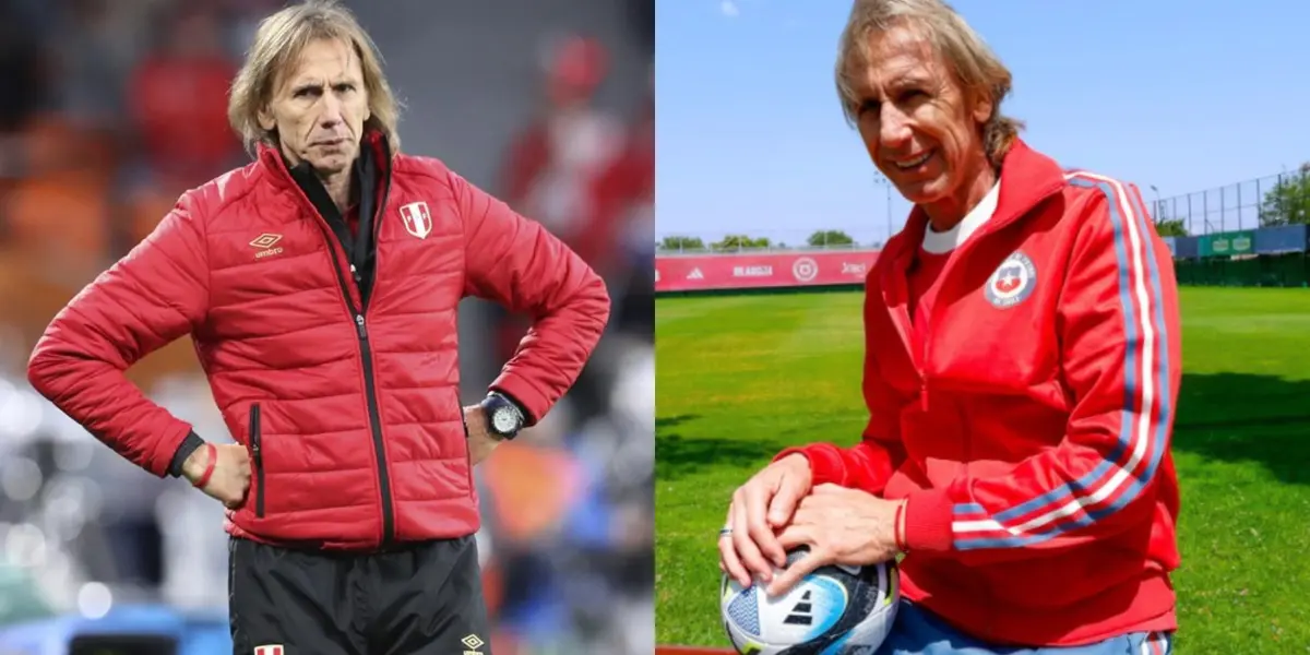 Ricardo Gareca con Perú y Chile