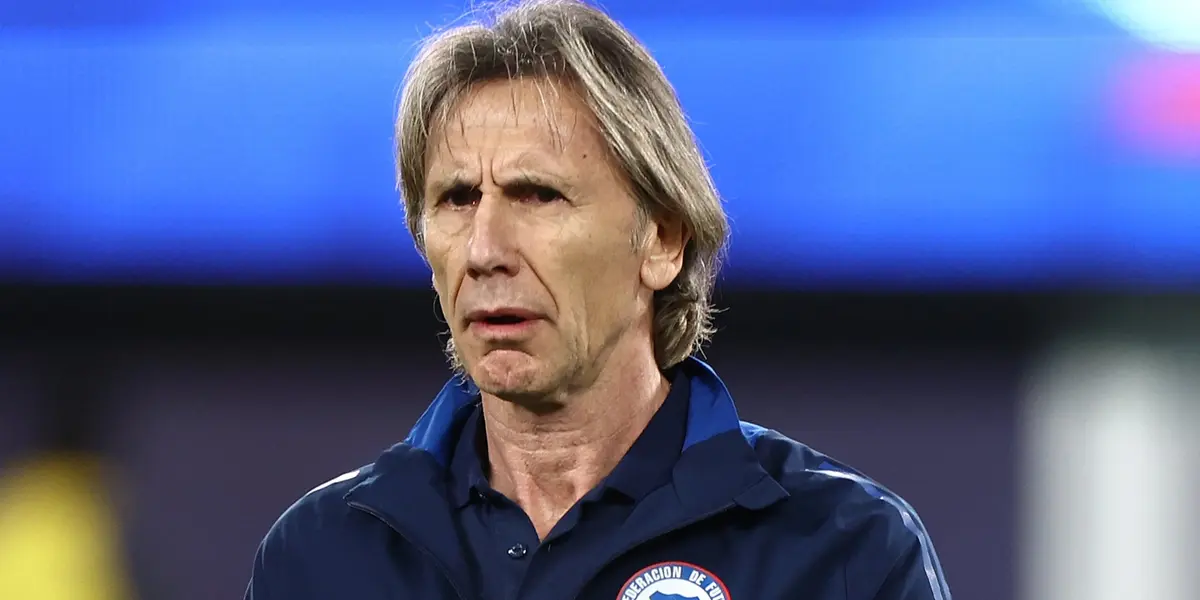 Ricardo Gareca dirigiendo a Chile