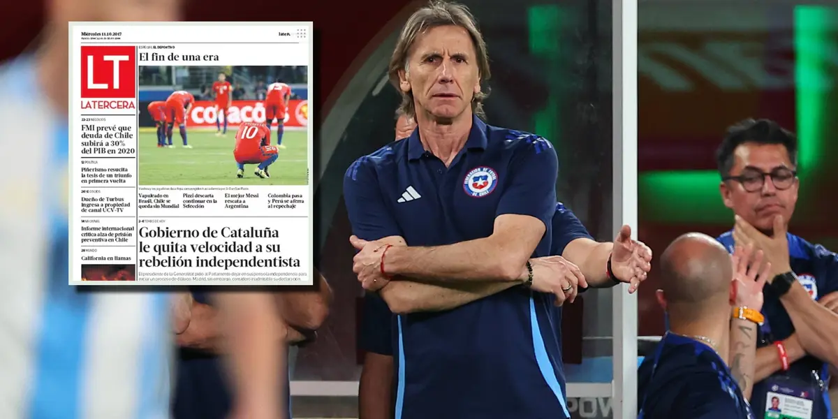 Ricardo Gareca dirigiendo en Chile.