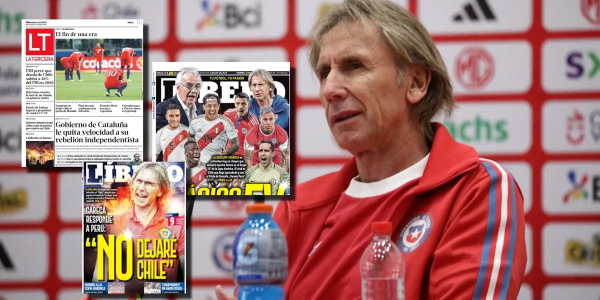 Ricardo Gareca en conferencia de prensa.