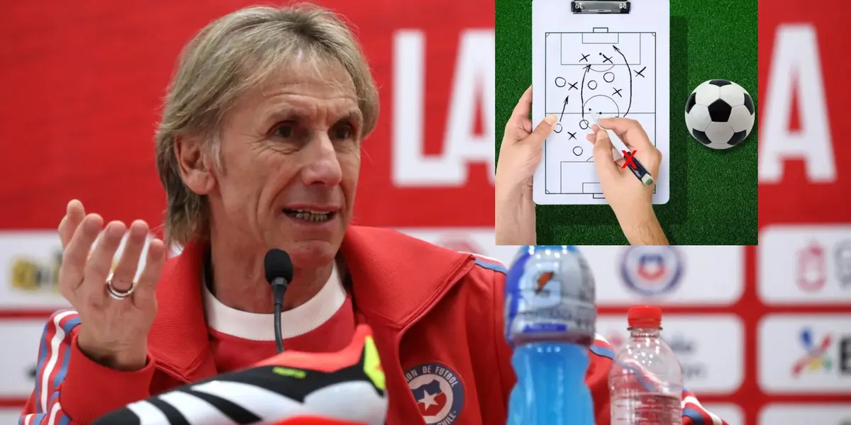 Ricardo Gareca en conferencia de prensa.