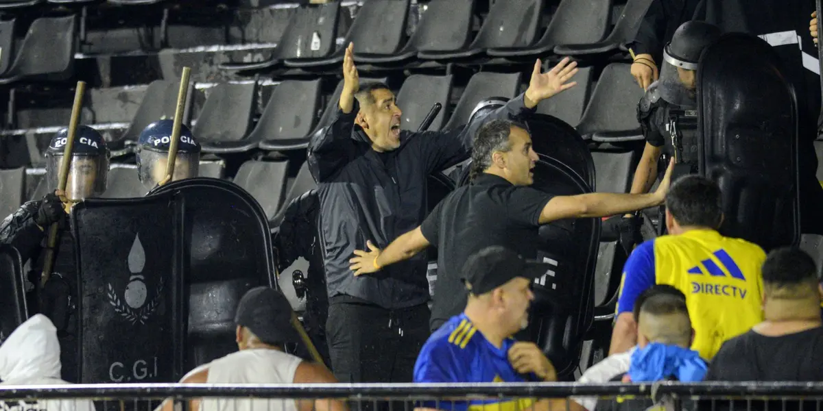 Riquelme habló luego del caos en Rosario (Foto Baires).