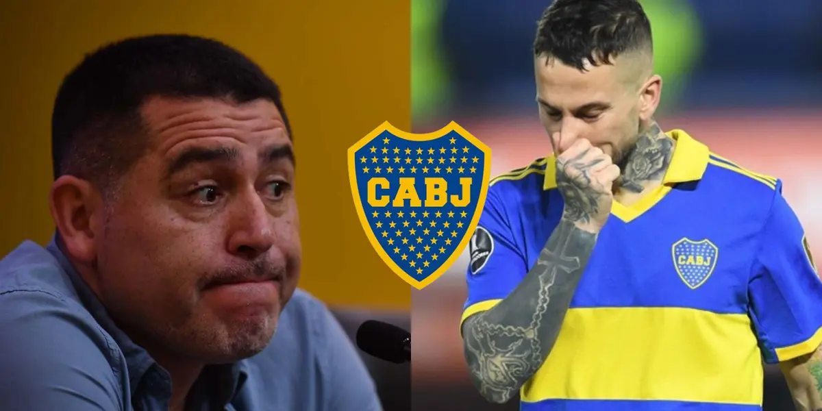 Riquelme hace muecas en conferencia de prensa, y Benedetto se toma la nariz jugando en Boca.