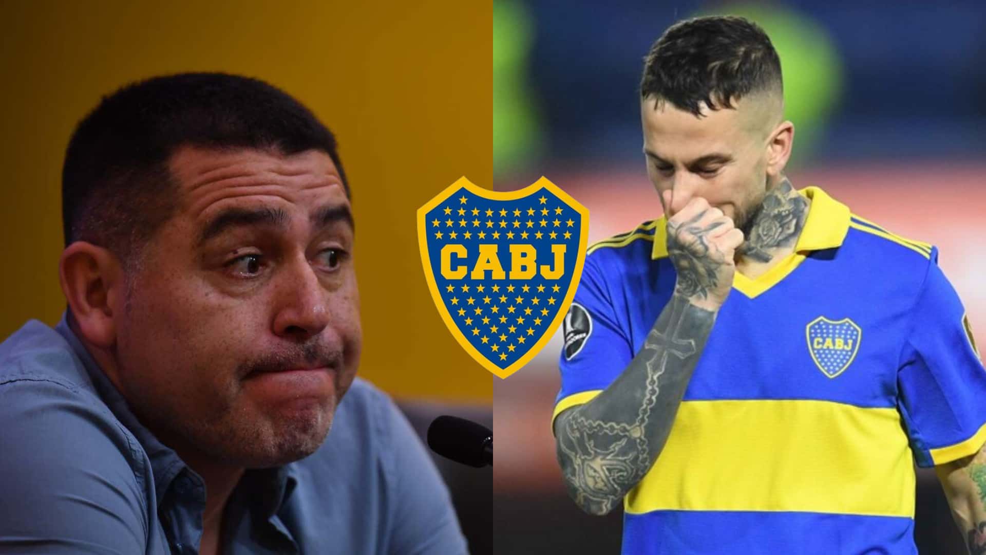 Riquelme hace muecas en conferencia de prensa, y Benedetto se toma la nariz jugando en Boca.