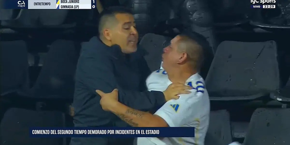 Riquelme paró a la gente. Foto: TyC Sports