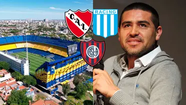 Riquelme y clásicos con la Bombonera.