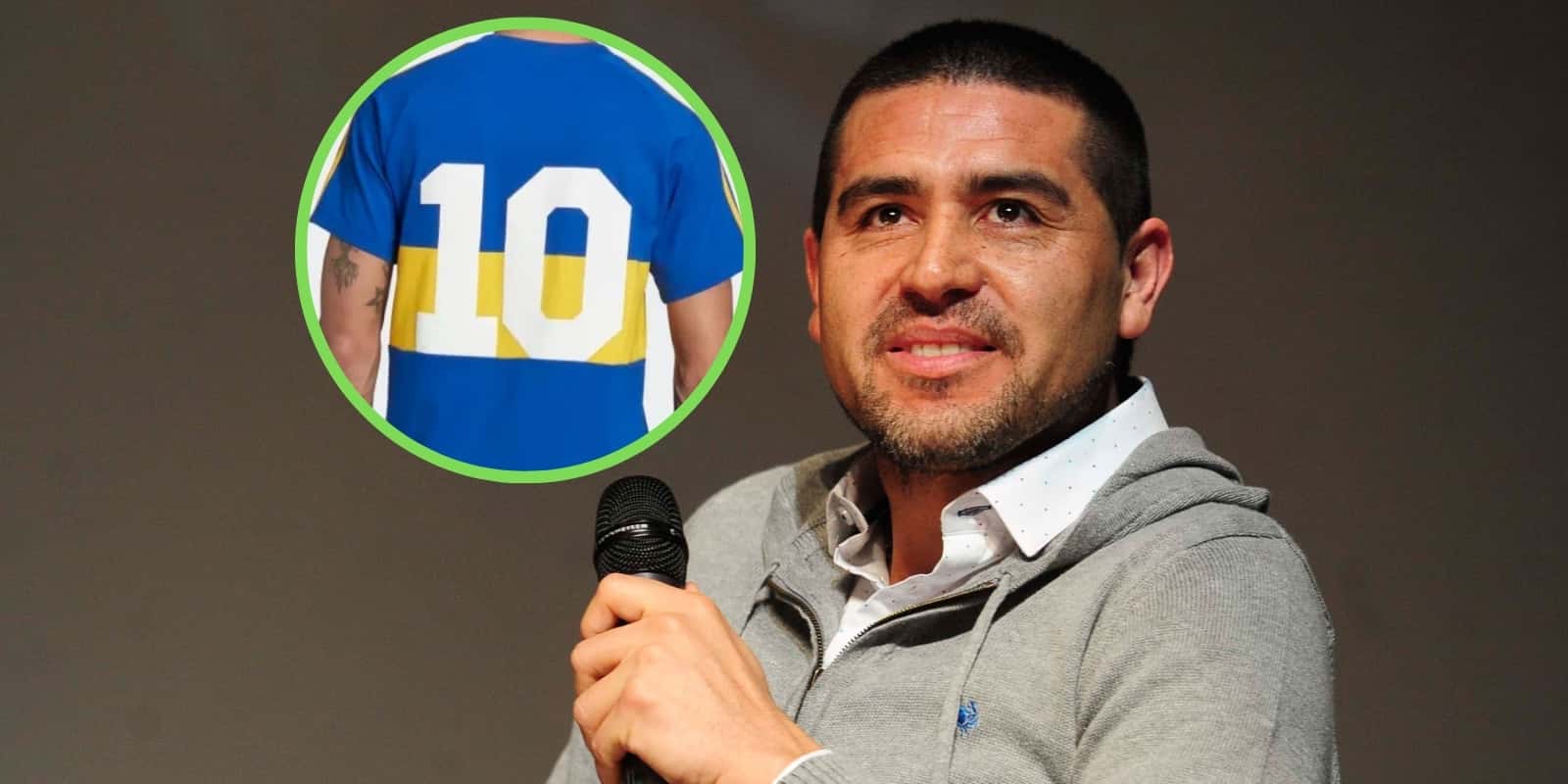 Riquelme y la camiseta 10 de Boca.