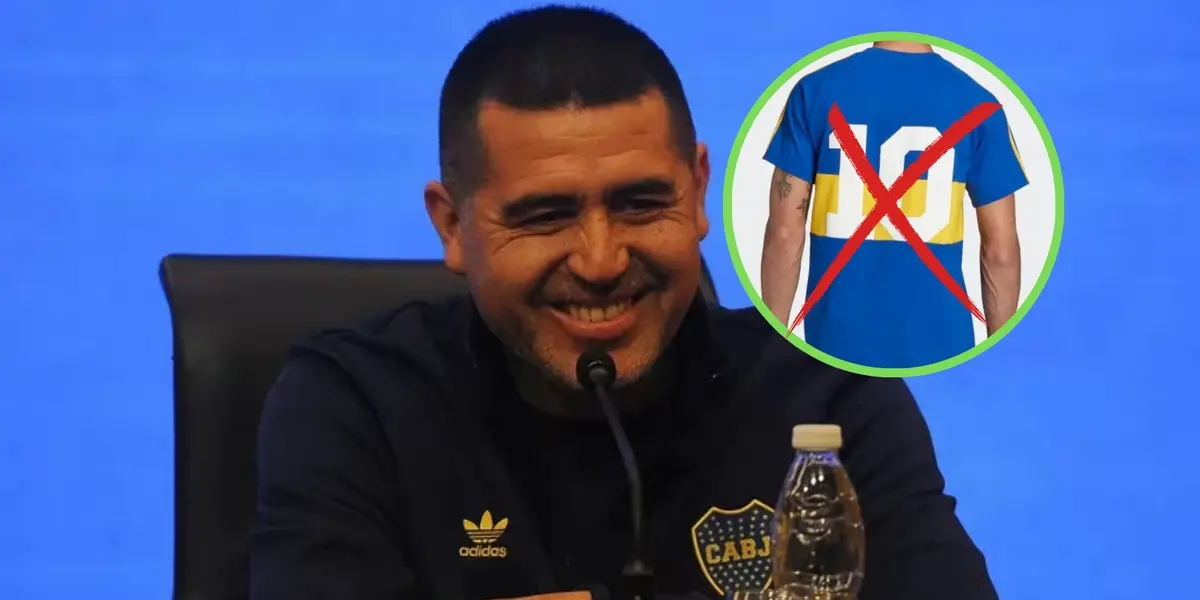Riquelme y la camiseta 10 de Boca.