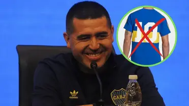 Riquelme y la camiseta 10 de Boca.