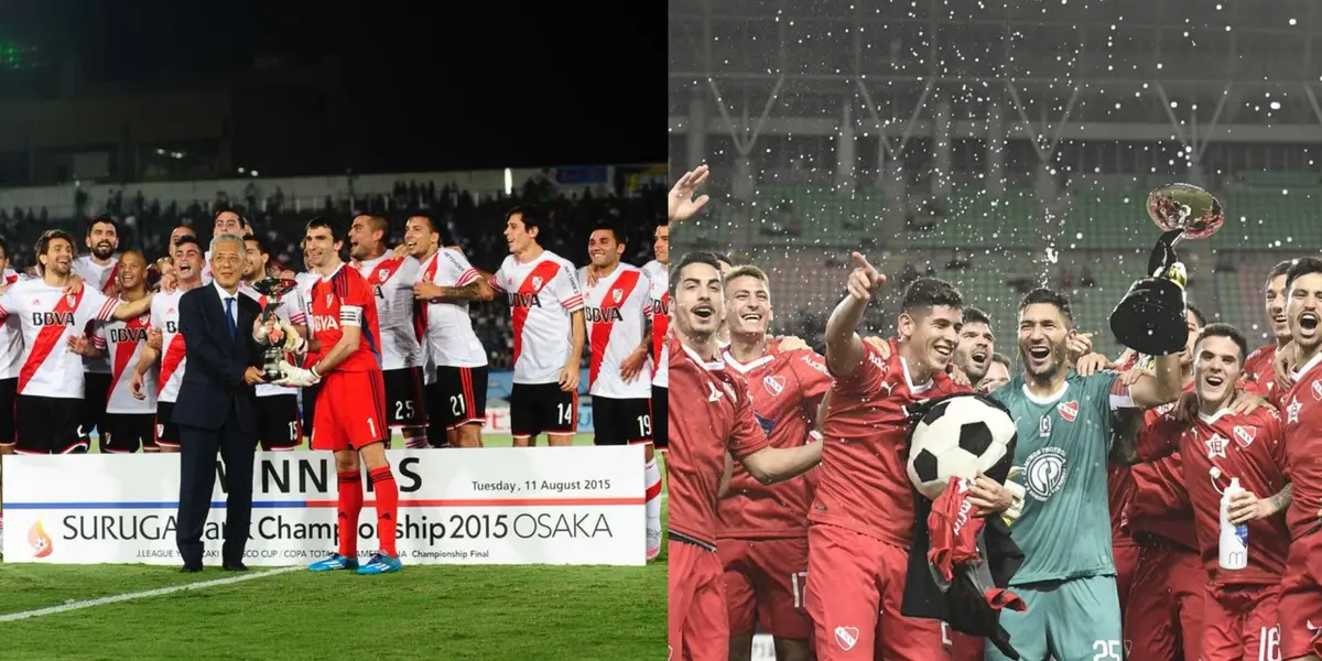 River e Independiente, campeones de la Suruga Bank.