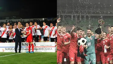 River e Independiente, campeones de la Suruga Bank.