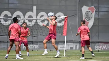 River entrenando en la pretemporada