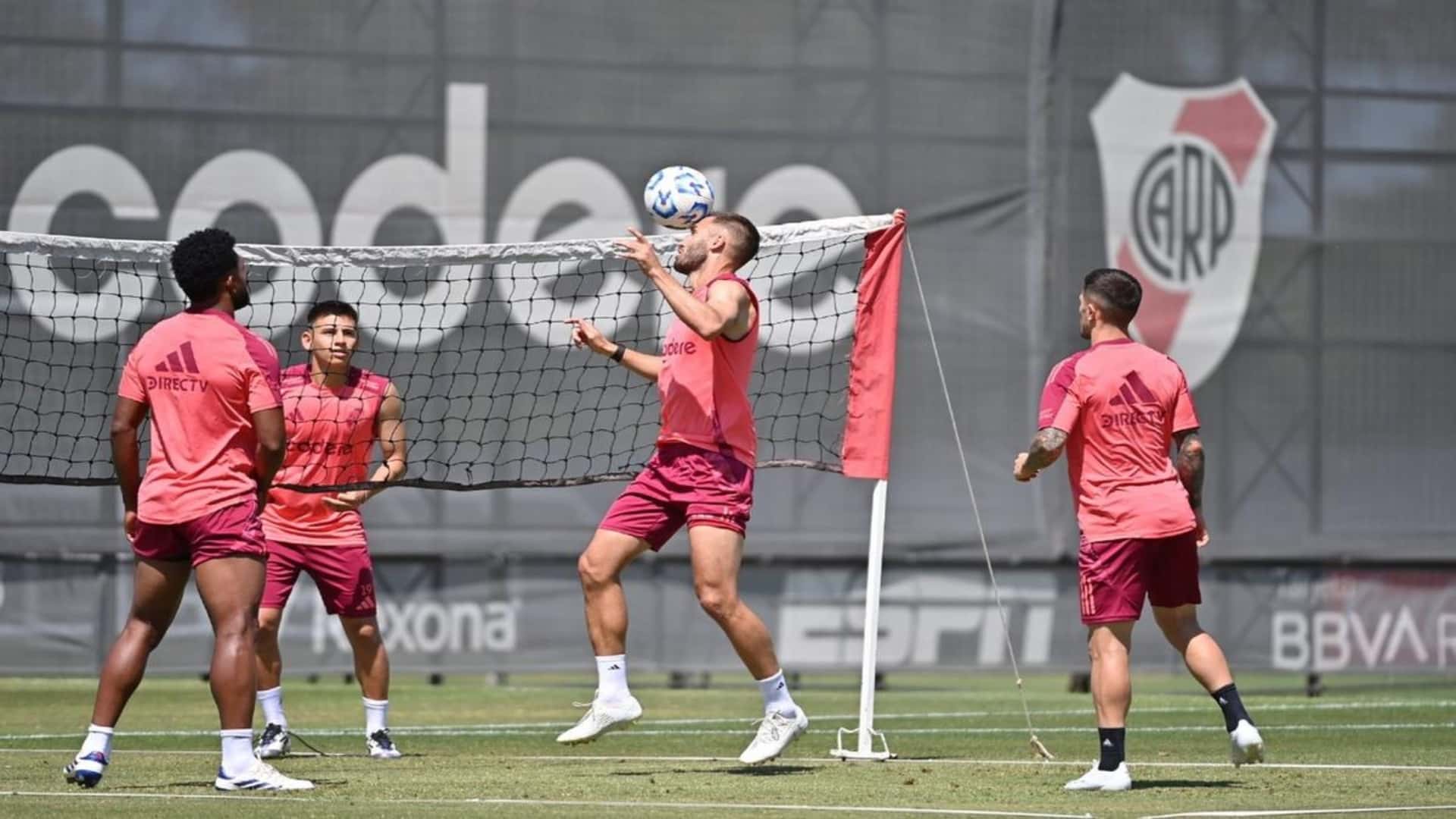 River entrenando en la pretemporada