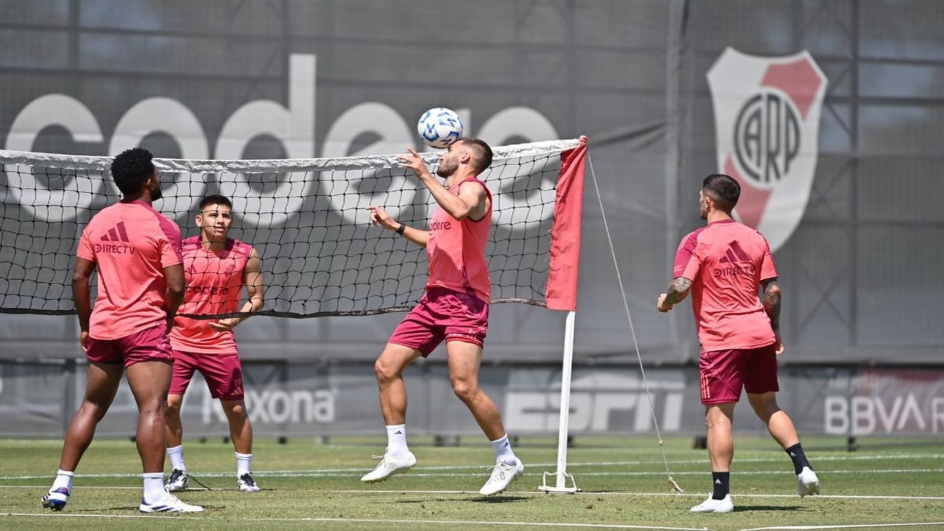 River entrenando en la pretemporada