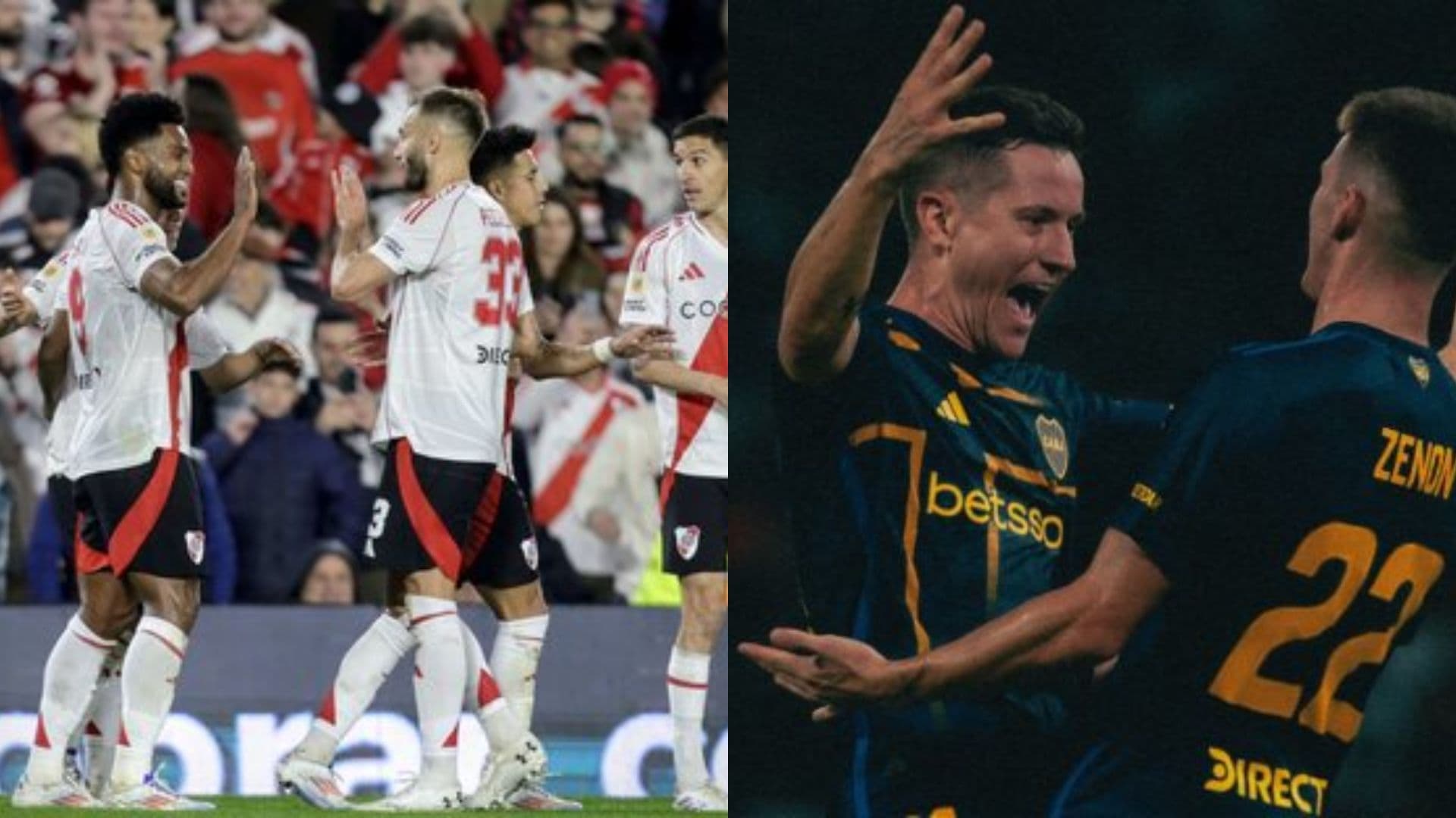 River Plate y Boca Juniors.