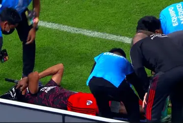 Robert Rojas sufrió la fractura de tibia y peroné en una jugada muy violenta y se pierde lo que resta de la Copa Libertadores. 