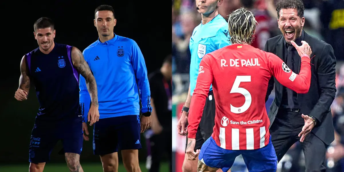 Rodrigo De Paul en la Selección Argentina y Atlético de Madrid