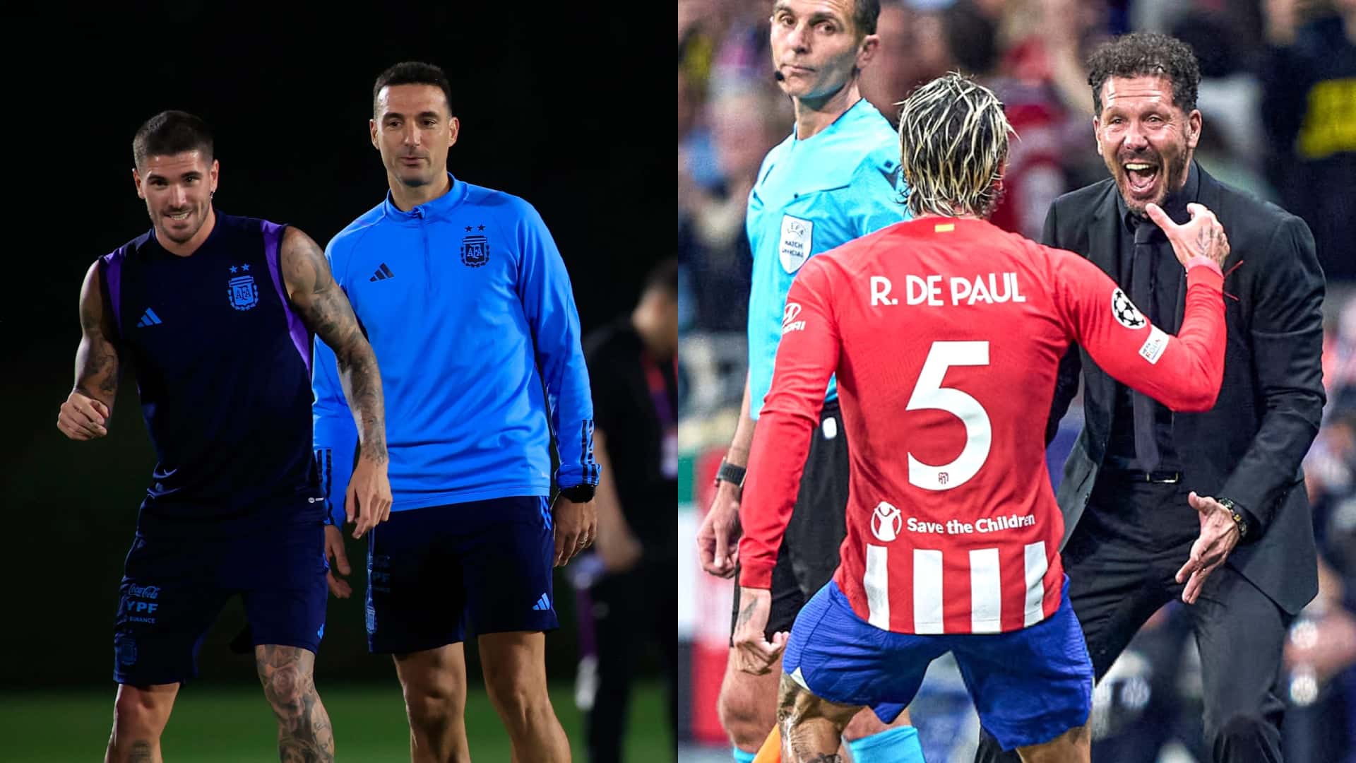 Rodrigo De Paul en la Selección Argentina y Atlético de Madrid