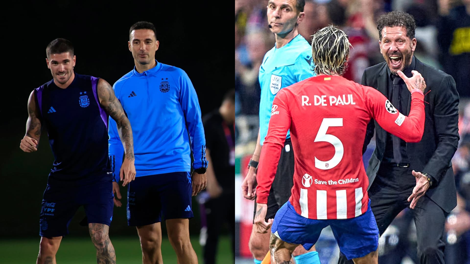 Rodrigo De Paul en la Selección Argentina y Atlético de Madrid