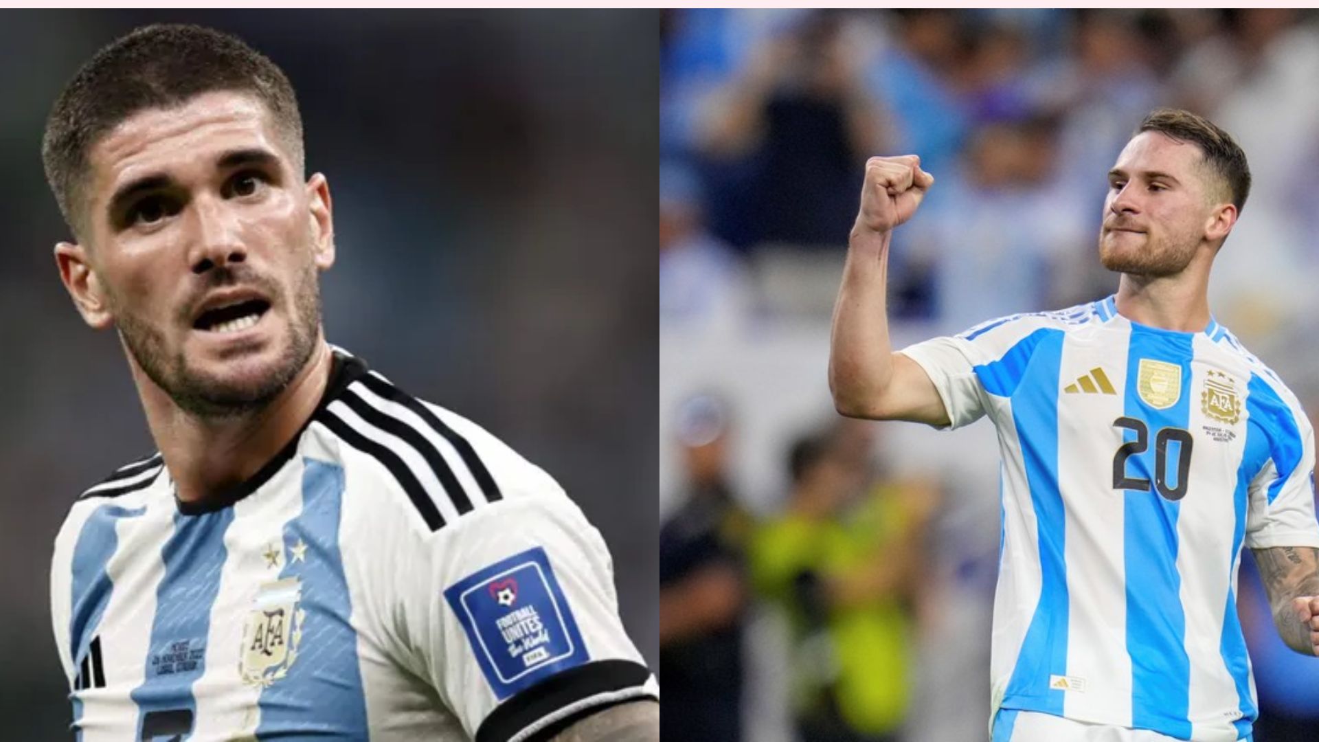 Rodrigo De Paul y Alexis Mac Allister.