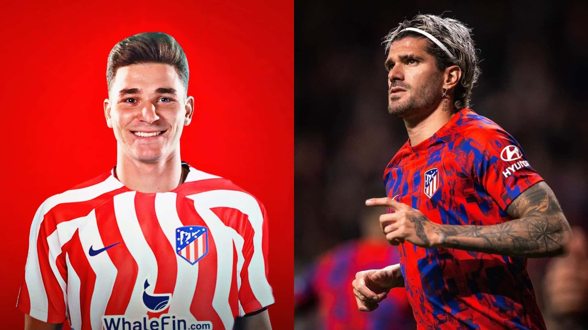 Rodrigo De Paul y Julián Álvarez