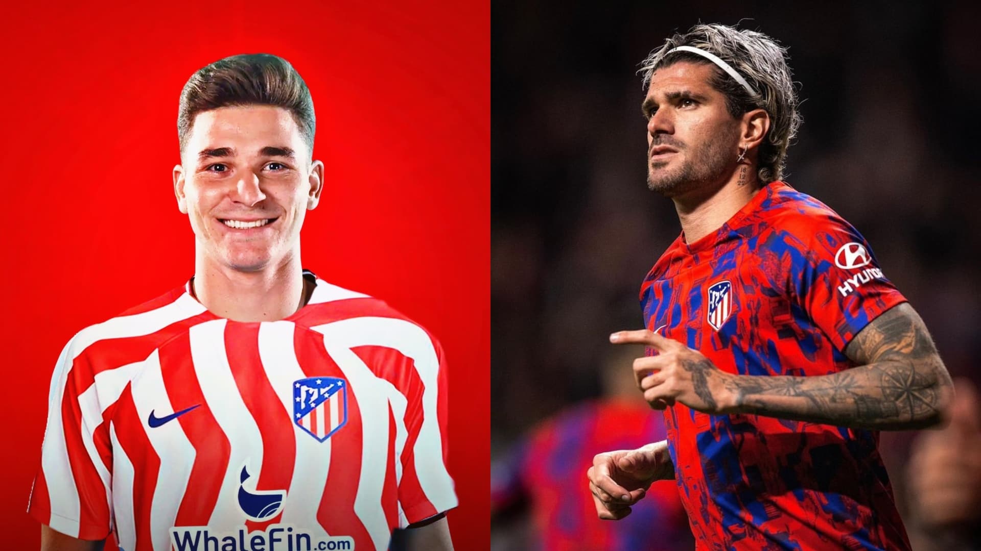 Rodrigo De Paul y Julián Álvarez
