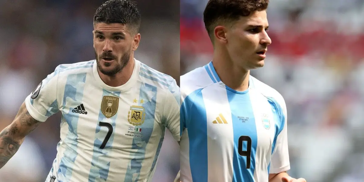 Rodrigo De Paul y Julián Álvarez.