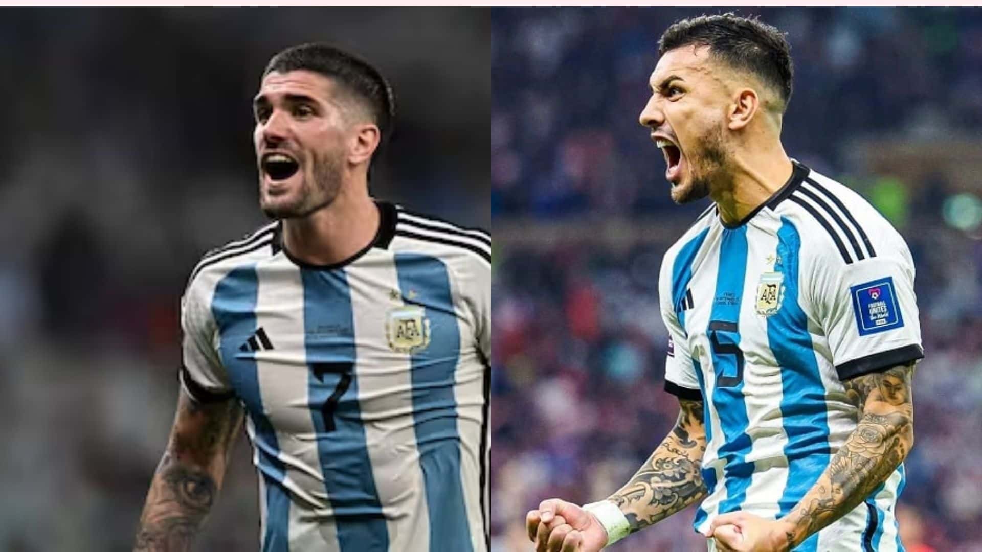 Rodrigo De Paul y Leandro Paredes.
