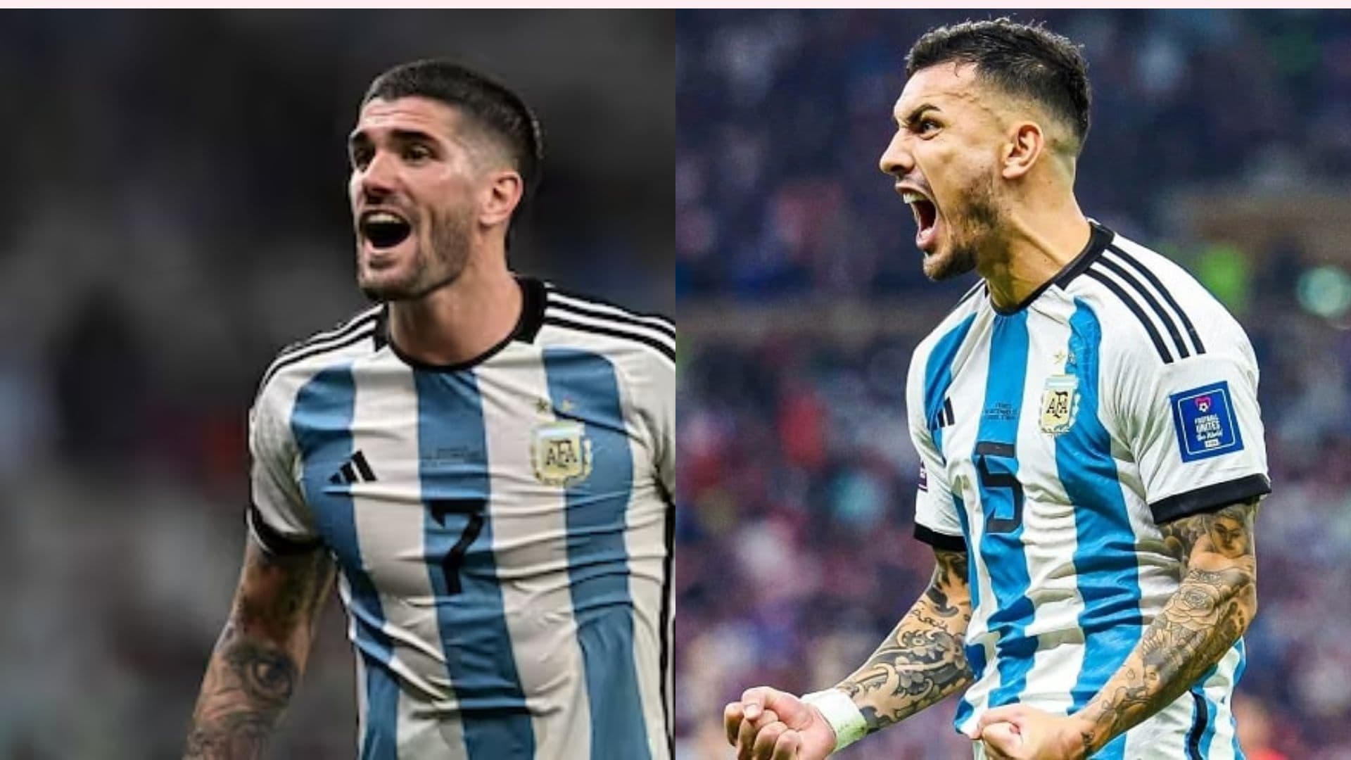 Rodrigo De Paul y Leandro Paredes.