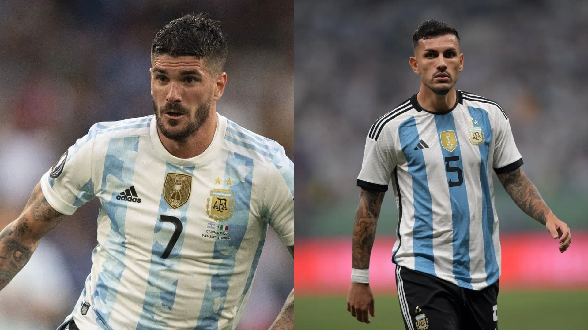 Rodrigo De Paul y Leandro Paredes.