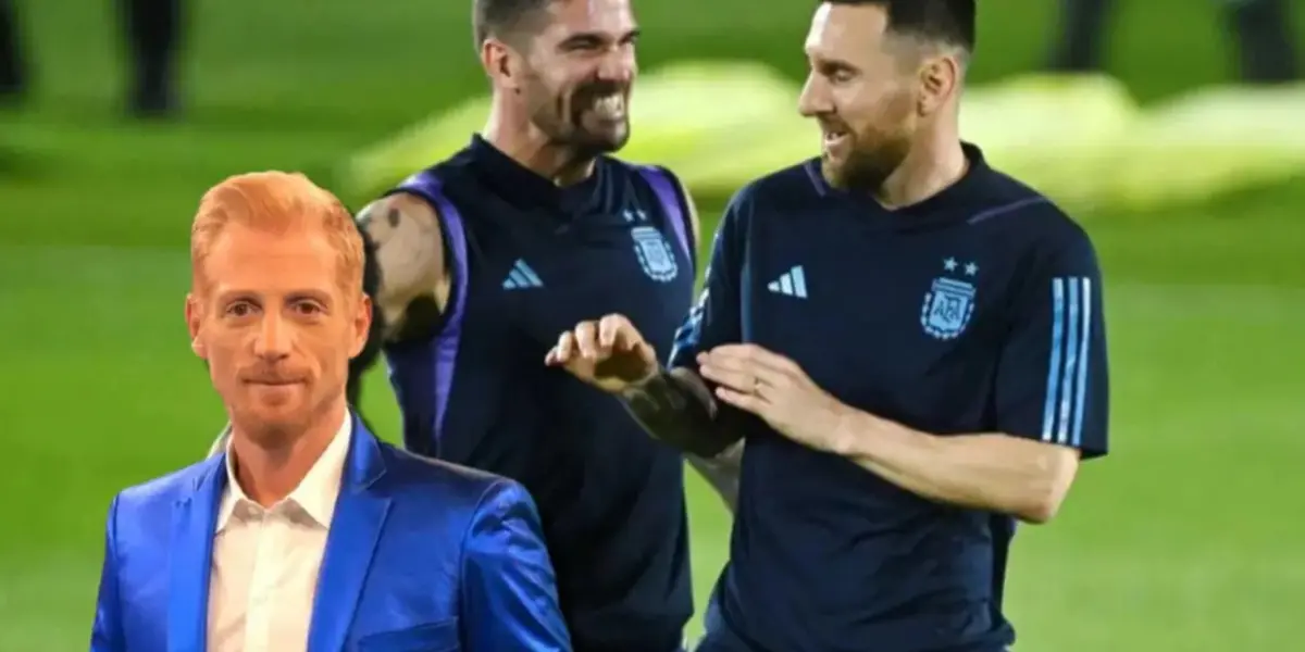 Rodrigo De Paul y Lionel Messi en Argentina.