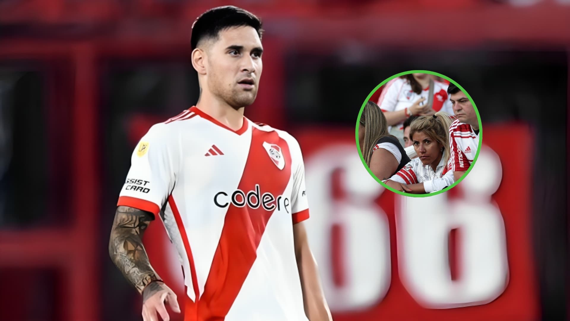 Rodrigo Villagra con la camiseta de River Plate (2024).