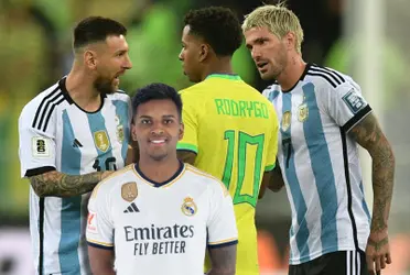 Tras pelear con Messi, lo que hizo ahora Rodrygo para que le llovieran las críticas