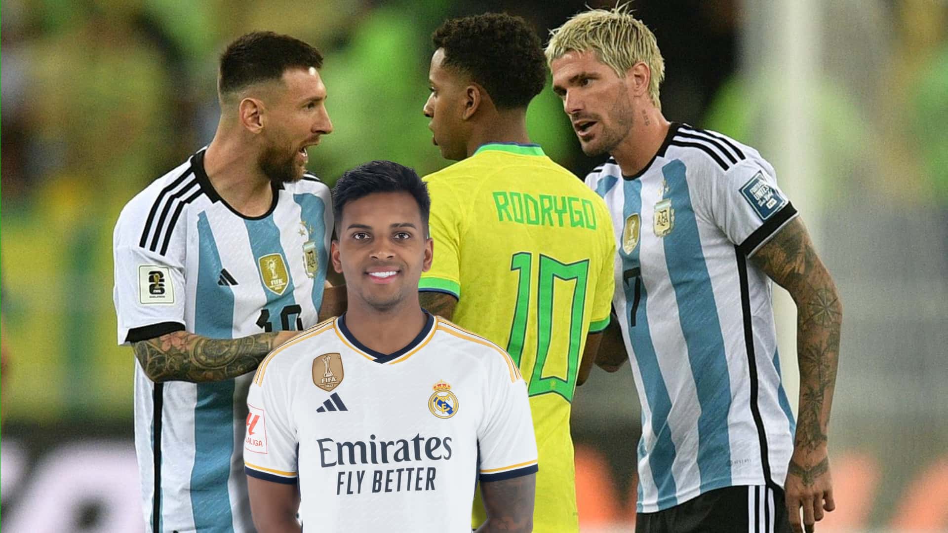Rodrygo volvió a quedar en el ojo de la tormenta tras su pelea con Messi