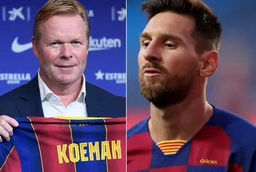 Ronald Koeman obtuvo su primera victoria oficial dirigiendo a Lionel Messi, y una foto revela su relación.
