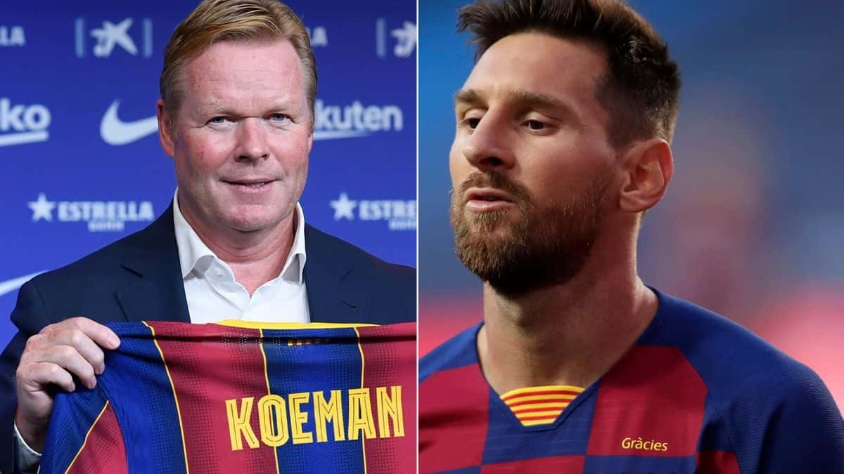 Ronald Koeman obtuvo su primera victoria oficial dirigiendo a Lionel Messi, y una foto revela su relación.