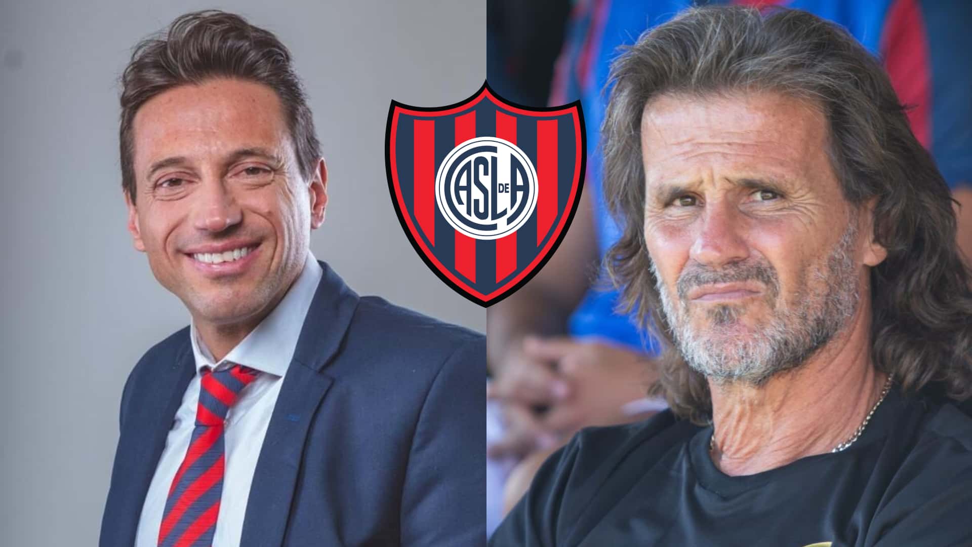 Rubén Darío Insúa con cara seria en el banco de San Lorenzo